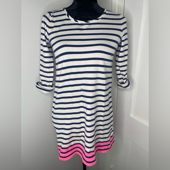 LILLY PULITZER Striped Navy and Pink Dress - Picture 2 of 10
